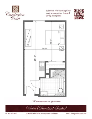 Floorplan of Carrington Court, Assisted Living, South Jordan, UT 20