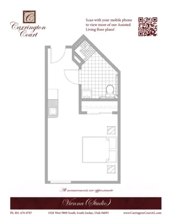 Floorplan of Carrington Court, Assisted Living, South Jordan, UT 7