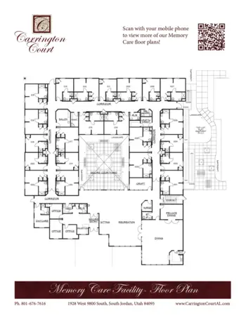 Floorplan of Carrington Court, Assisted Living, South Jordan, UT 14