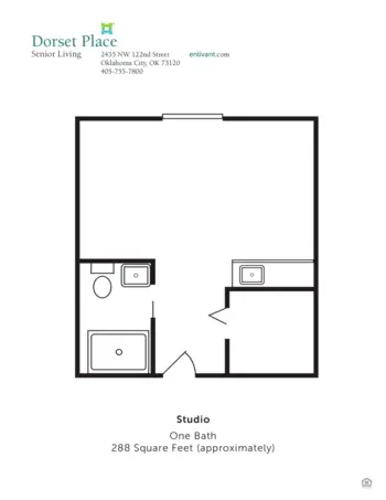 Floorplan of Dorset Place, Assisted Living, Memory Care, Oklahoma City, OK 1