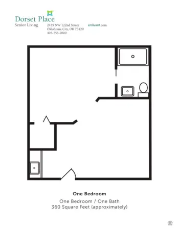 Floorplan of Dorset Place, Assisted Living, Memory Care, Oklahoma City, OK 3