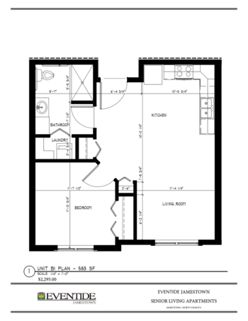 Floorplan of Eventide Jamestown Senior Living, Assisted Living, Jamestown, ND 3