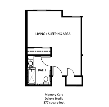Floorplan of Georgetown Place, Assisted Living, Fort Wayne, IN 5