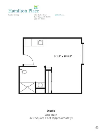 Floorplan of Hickory Place, Assisted Living, Levelland, TX 1
