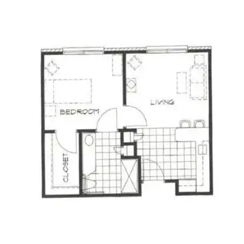 Floorplan of Hickory Woods Retirement Center, Assisted Living, Murray, KY 1