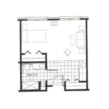 Floorplan of Hickory Woods Retirement Center, Assisted Living, Murray, KY 2