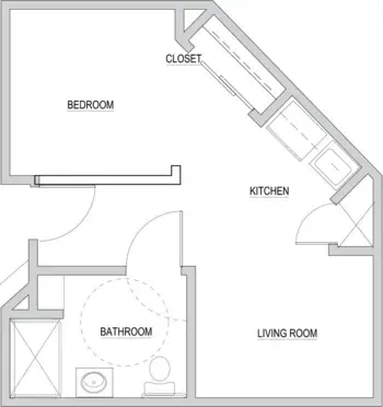 Floorplan of Legacy House of Ogden, Assisted Living, Ogden, UT 1
