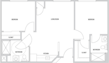 Floorplan of Legacy House of Ogden, Assisted Living, Ogden, UT 3