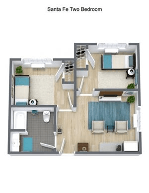 Floorplan of Pacifica Senior Living Santa Fe, Assisted Living, Santa Fe, NM 1