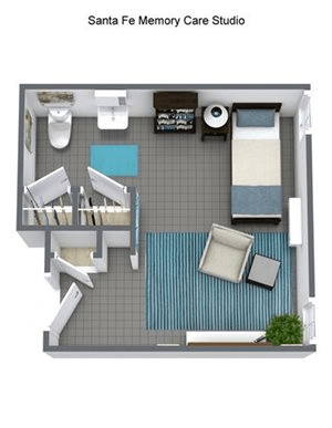 Floorplan of Pacifica Senior Living Santa Fe, Assisted Living, Santa Fe, NM 4