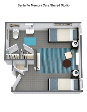Floorplan of Pacifica Senior Living Santa Fe, Assisted Living, Santa Fe, NM 5