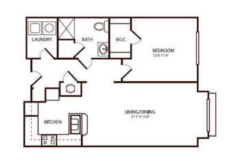 Floorplan of Parkwood Village, Assisted Living, Wilson, NC 6