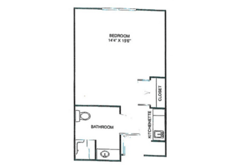 Floorplan of Parkwood Village, Assisted Living, Wilson, NC 11