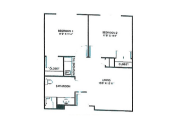 Floorplan of Parkwood Village, Assisted Living, Wilson, NC 12