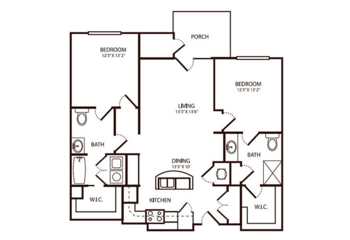 Floorplan of Parkwood Village, Assisted Living, Wilson, NC 14
