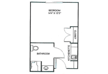 Floorplan of Parkwood Village, Assisted Living, Wilson, NC 15