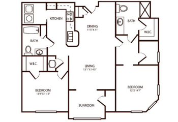 Floorplan of Parkwood Village, Assisted Living, Wilson, NC 17