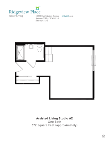 Floorplan of Ridgeview Place, Assisted Living, Spokane Valley, WA 2