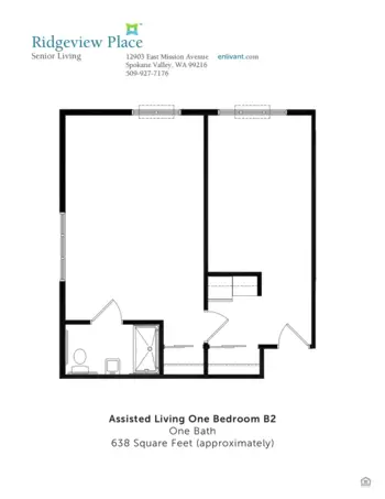 Floorplan of Ridgeview Place, Assisted Living, Spokane Valley, WA 4