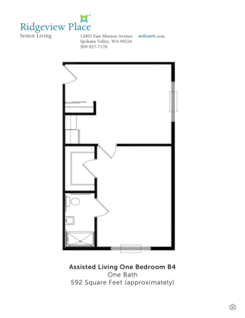 Floorplan of Ridgeview Place, Assisted Living, Spokane Valley, WA 6