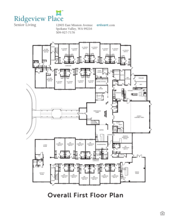 Floorplan of Ridgeview Place, Assisted Living, Spokane Valley, WA 10