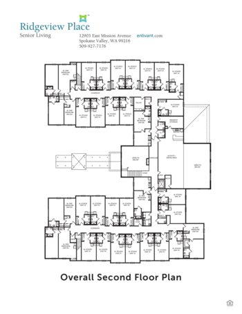 Floorplan of Ridgeview Place, Assisted Living, Spokane Valley, WA 11