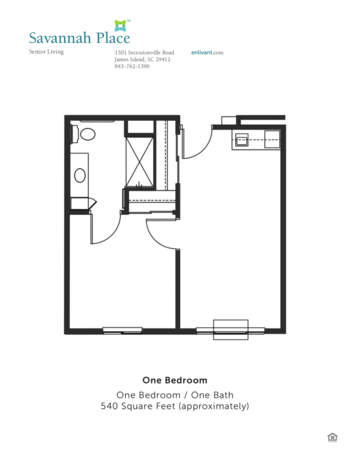 Floorplan of Savannah Place, Assisted Living, Charleston, SC 2