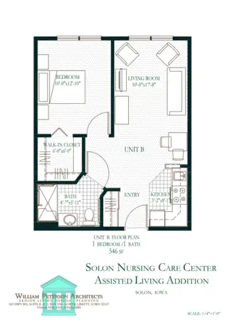 Floorplan of Solon Retirement Village, Assisted Living, Solon, IA 6