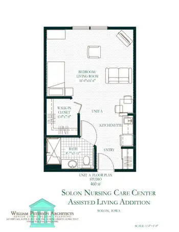 Floorplan of Solon Retirement Village, Assisted Living, Solon, IA 8