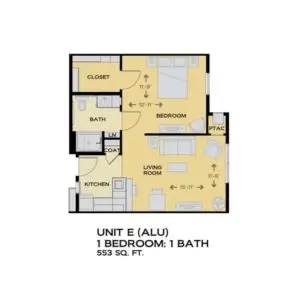 Floorplan of Terrace Glen Village, Assisted Living, Marion, IA 6