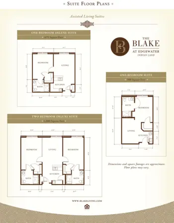 Floorplan of The Blake at Edgewater, Assisted Living, Memory Care, Indian Land, SC 1