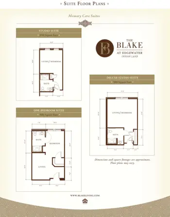 Floorplan of The Blake at Edgewater, Assisted Living, Memory Care, Indian Land, SC 2