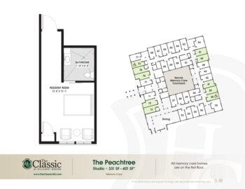Floorplan of The Classic at Hillcrest Greens, Assisted Living, Memory Care, Altoona, WI 2