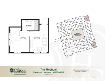 Floorplan of The Classic at Hillcrest Greens, Assisted Living, Memory Care, Altoona, WI 3