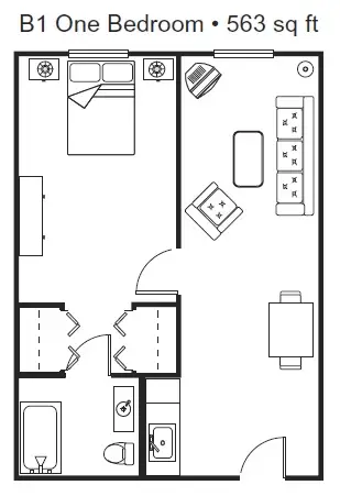 Floorplan of The Suites Assisted Living & Memory Care, Assisted Living, Memory Care, Grants Pass, OR 1