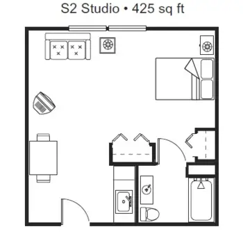Floorplan of The Suites Assisted Living & Memory Care, Assisted Living, Memory Care, Grants Pass, OR 4