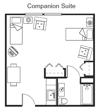 Floorplan of The Suites Assisted Living & Memory Care, Assisted Living, Memory Care, Grants Pass, OR 7