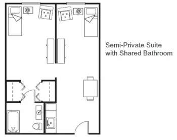 Floorplan of The Suites Assisted Living & Memory Care, Assisted Living, Memory Care, Grants Pass, OR 8