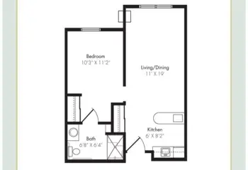 Floorplan of Willow Pointe, Assisted Living, Memory Care, Verona, WI 2