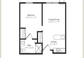 Floorplan of Willow Pointe, Assisted Living, Memory Care, Verona, WI 4