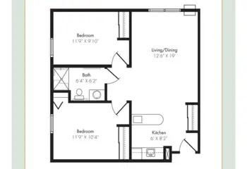 Floorplan of Willow Pointe, Assisted Living, Memory Care, Verona, WI 7