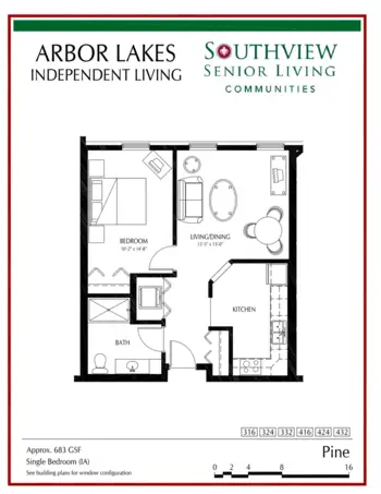Floorplan of Arbor Lakes Senior Living, Assisted Living, Memory Care, Maple Grove, MN 2