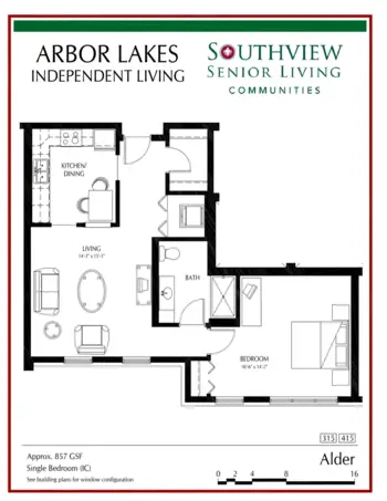 Floorplan of Arbor Lakes Senior Living, Assisted Living, Memory Care, Maple Grove, MN 6