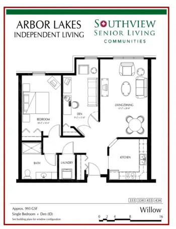 Floorplan of Arbor Lakes Senior Living, Assisted Living, Memory Care, Maple Grove, MN 8