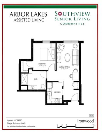 Floorplan of Arbor Lakes Senior Living, Assisted Living, Memory Care, Maple Grove, MN 19