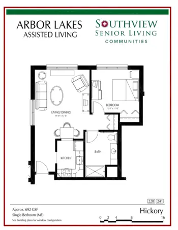 Floorplan of Arbor Lakes Senior Living, Assisted Living, Memory Care, Maple Grove, MN 20