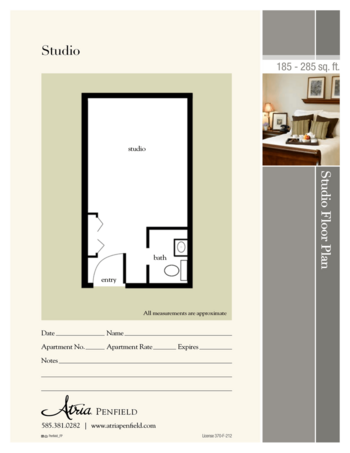 Floorplan of Atria Penfield, Assisted Living, Penfield, NY 1