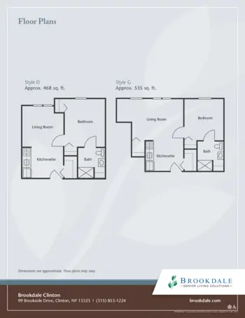 Floorplan of Brookdale Clinton, Assisted Living, Clinton, NY 2
