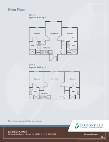 Floorplan of Brookdale Clinton, Assisted Living, Clinton, NY 3