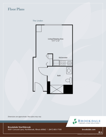 Floorplan of Brookdale Northbrook, Assisted Living, Northbrook, IL 1